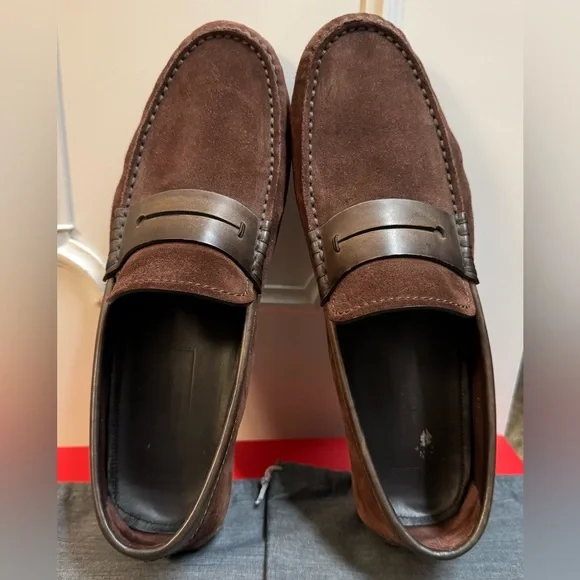 Zegna Suede Driving Loafers - Picture 5 of 8
